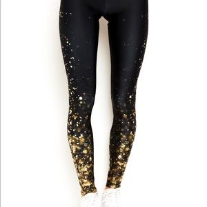 Goldsheep Clothing Gold Glitter Leggings